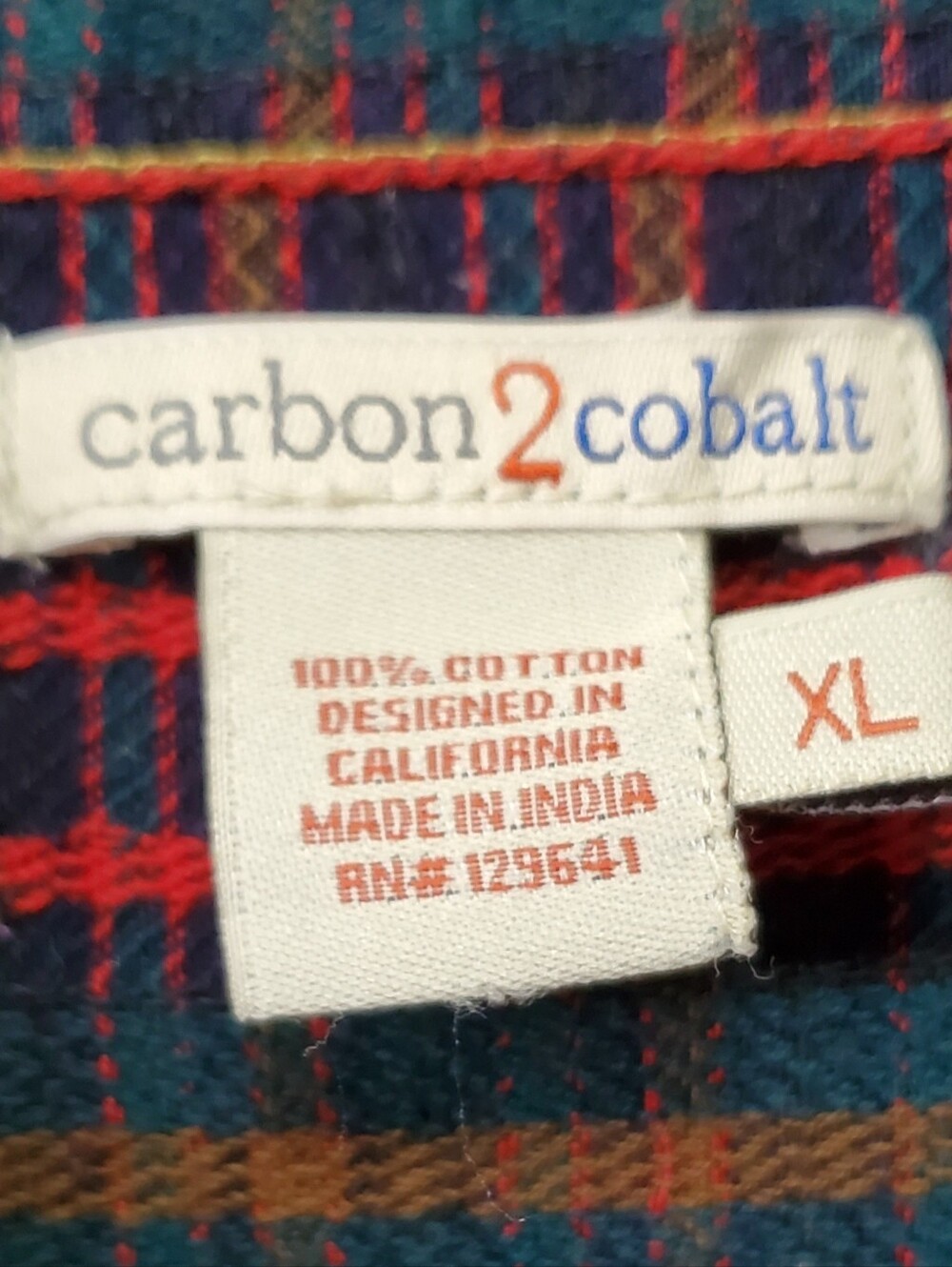 Carbon 2 Cobalt Men's Upper Echelon Plaid Flannel Shacket Shirt Jacket XL - Picture 3 of 13
